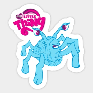 My Little Thing Spiderhead Halloween Horror Shirt Sticker